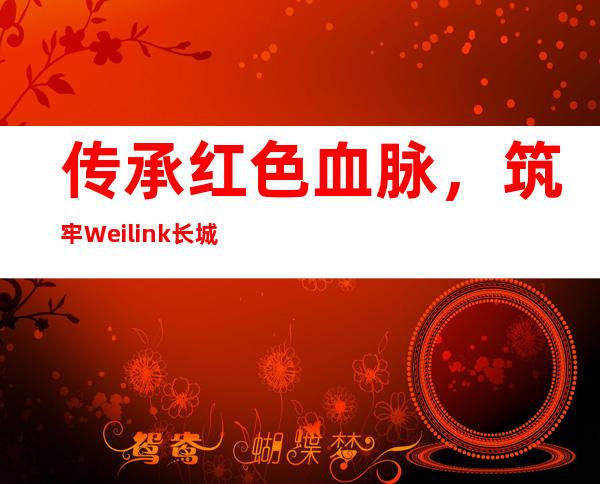 传承红色血脉，筑牢Weilink长城